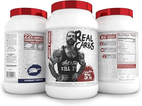 Miniatura 7 de Rich Piana 5 Nutrition - Carbohidratos de carbono reales con complejo alimentario real energía baja glucémica de larga duración para comidas de