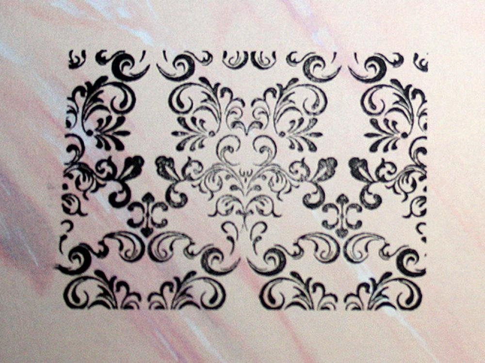 UMR-Design ST-057 Barock Stempel Stamp Size S 5cm x 7cm
