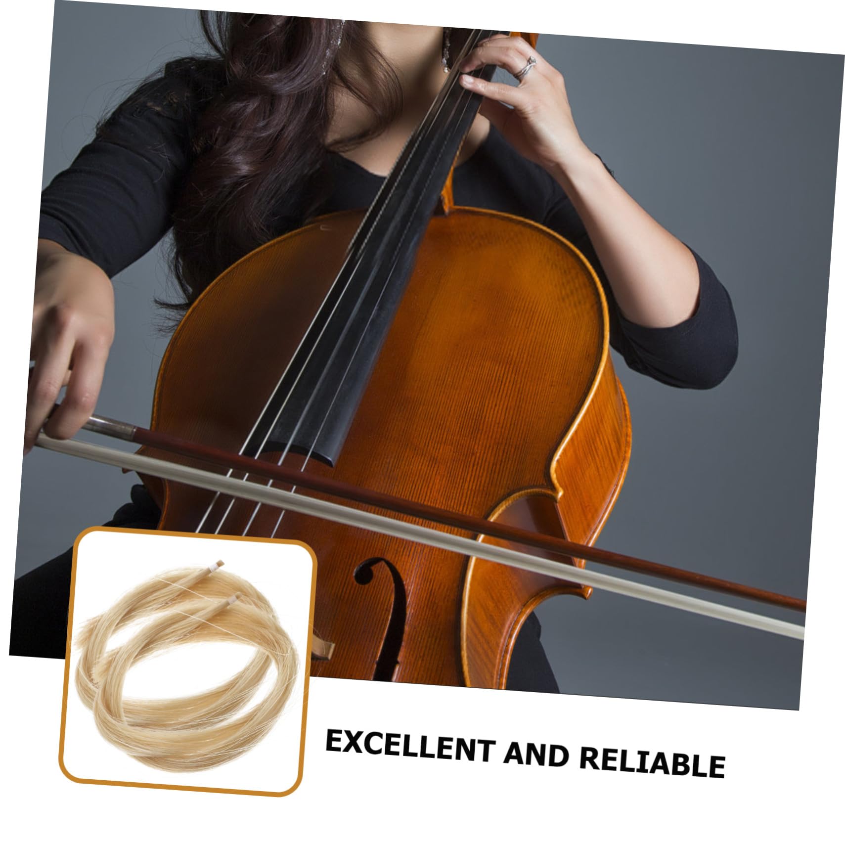 Amazon | LRXIYODE バイオリンの弓の馬毛 2ハンクス交換用弓毛