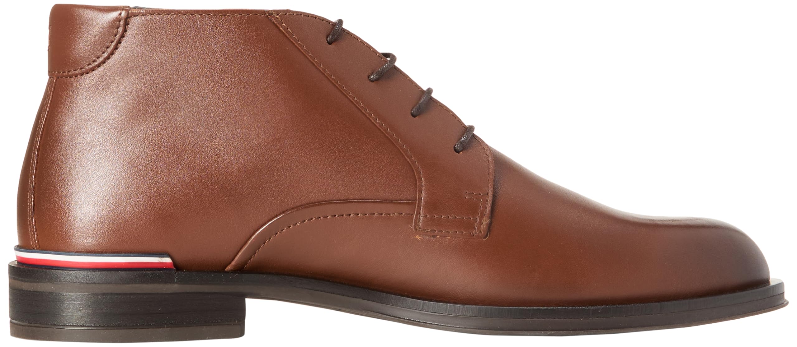 Tommy Hilfiger Herren Low Boot Stiefel aus Leder, Braun (Winter Cognac), 45 – Ansicht 4