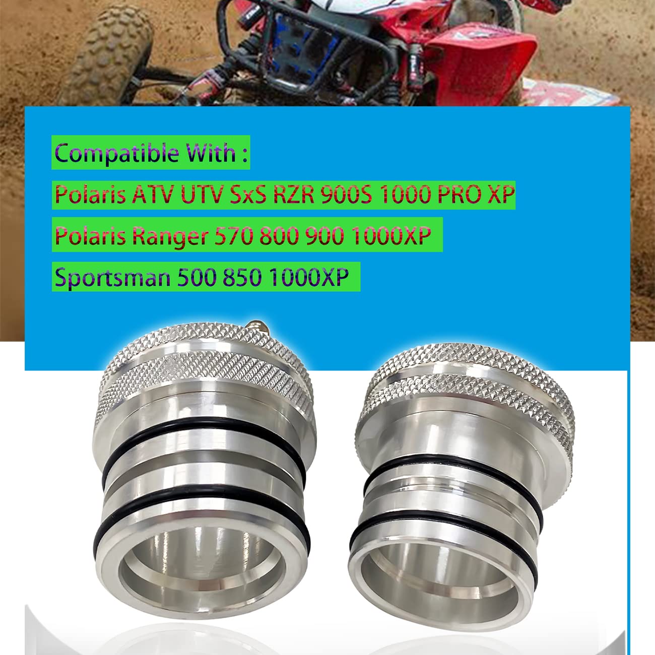 44/40MM Front Rear Wheel Bearing Greaser Tools Compatible with Polaris ATV UTV SxS RZR 900S 1000 PRO XP Polaris Ranger 570 800 900 1000XP Sportsman 500 850 1000XP
