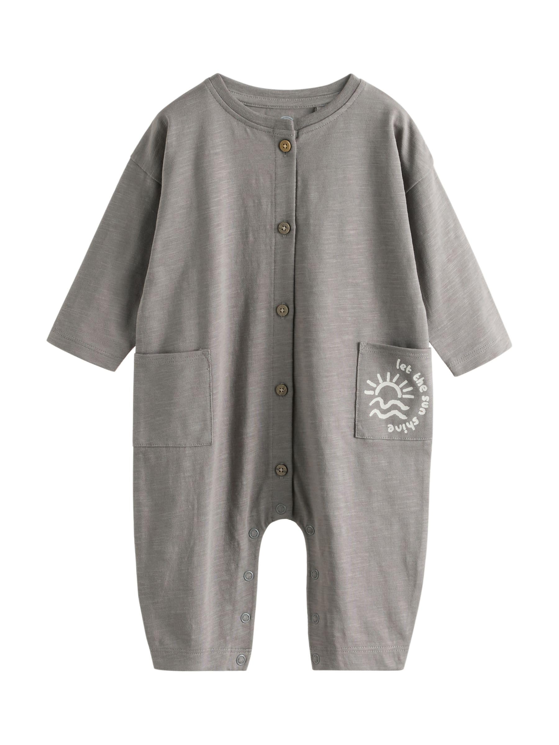 NEXT Baby Jungen Strampelanzüge im 3er-Pack