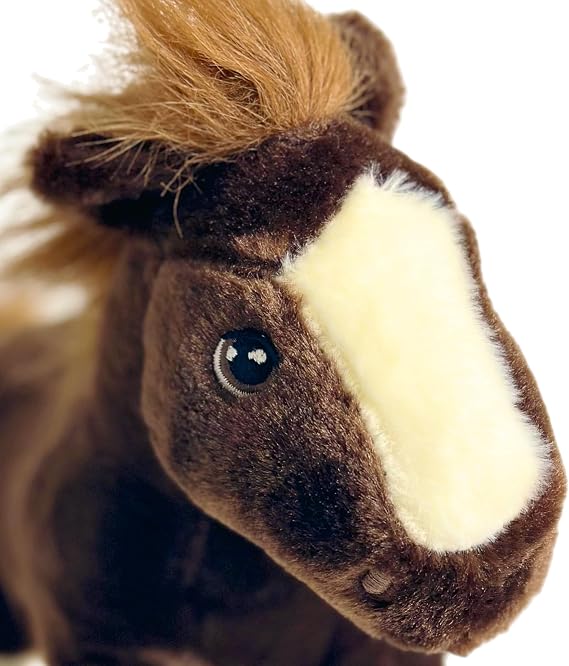 Plush Cuddly Soft Eco Wild Animals Toys 100% Recycled (Horse)
