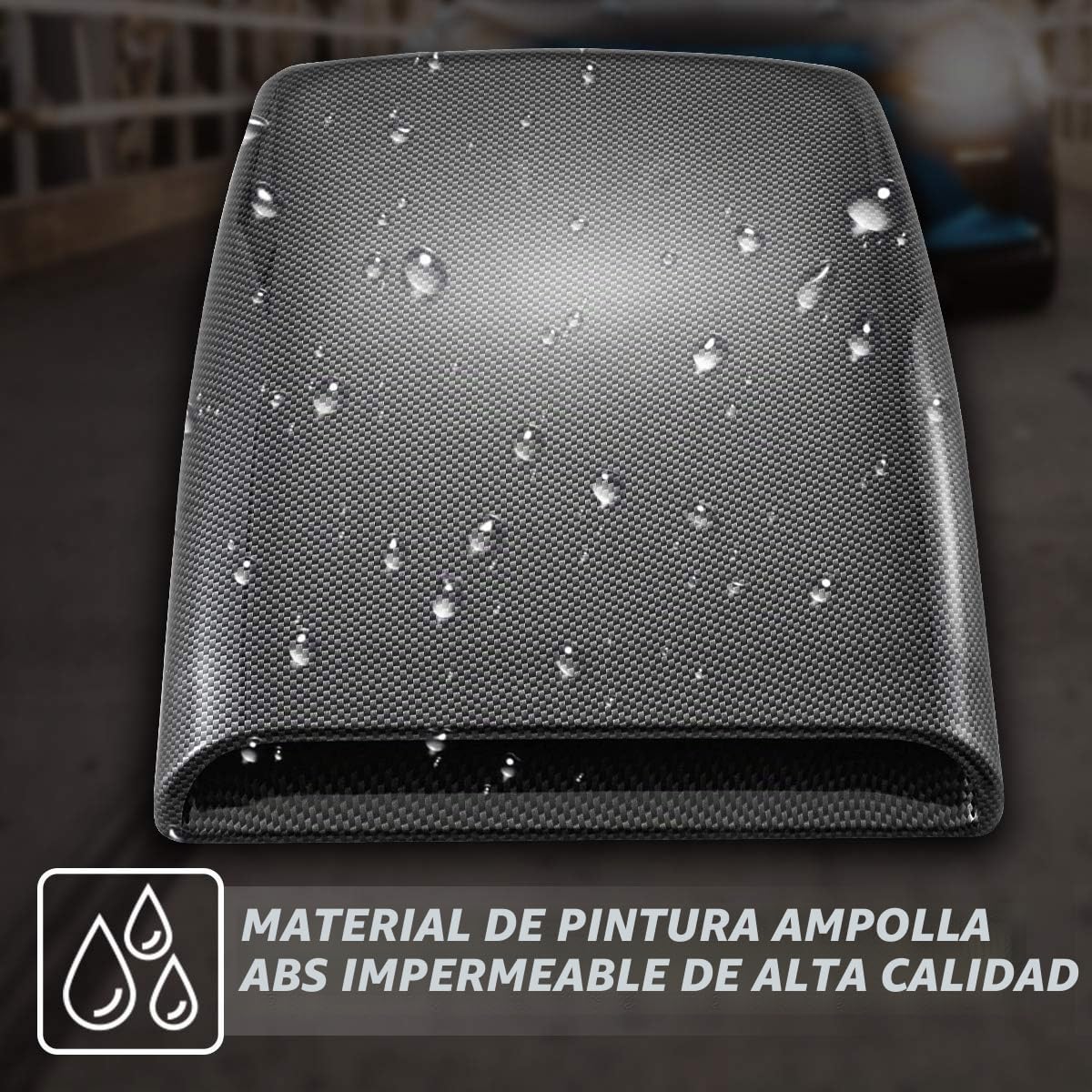 KATUR - Toma de aire decorativa para el capó del coche, ajuste universal