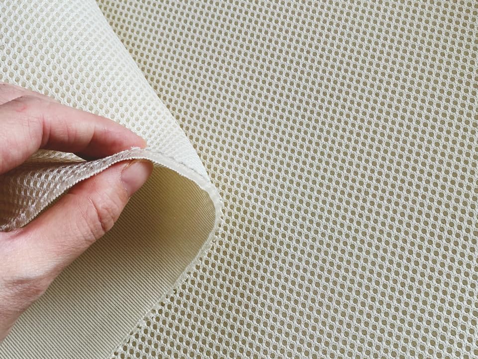 Amazon | 【72×40cm】ダブルラッセル メッシュ ソフト 3層構造 生地