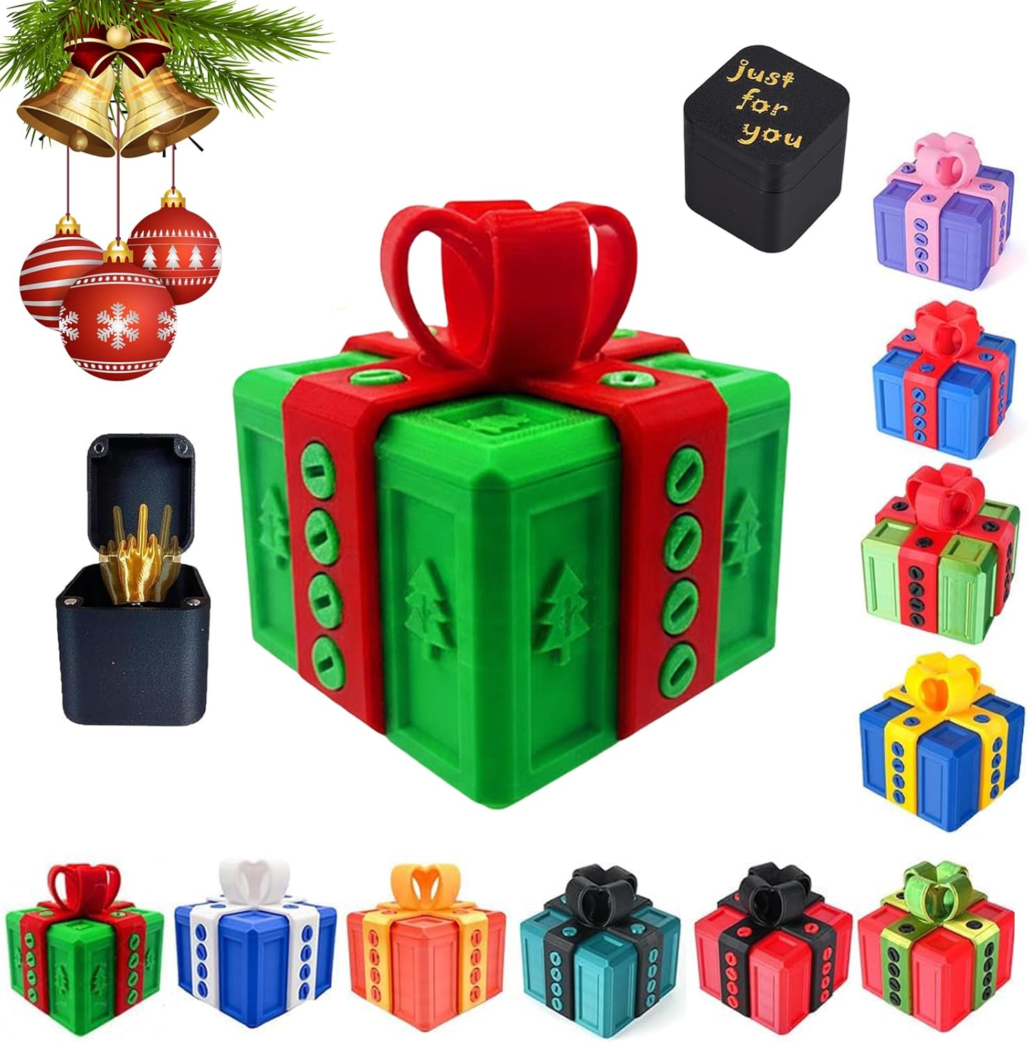 Adomis The Annoying Present with Surprise Finger,3D Printed Annoying Gift Box with Screws,The Prank Box for All Occasions,Prank Screw Gift Boxes,Perfect Gag Gifts for Birthday,Christmas