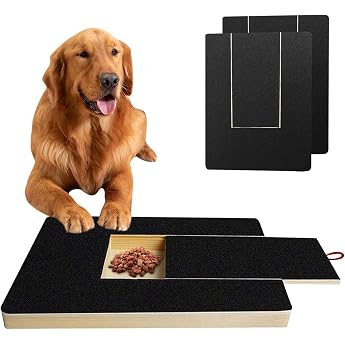 Claw Grinder for Dogs with Snack Box Scratching Board Dog with 2 Replacement Sheets Sandpaper Dog Nail File for Nail Care Pets Alternative Claw Cutters
