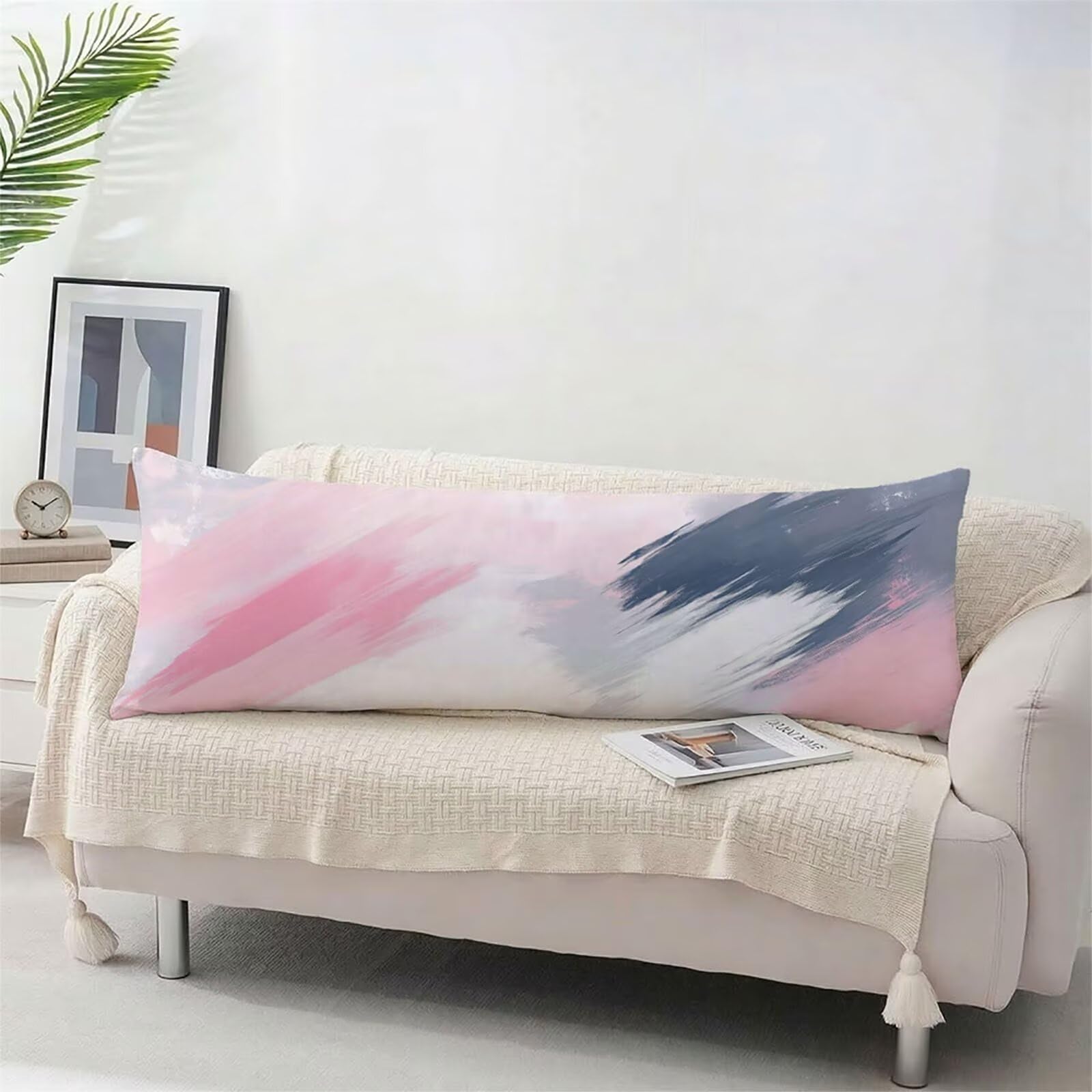 Pokrowiec na wałek 180 cm abstrakcyjna poszewka na poduszkę 60x180 cm miękki aksamit poszewka na poduszkę dwustronny nadruk poszewka na poduszkę Avable maszynowo, bez deformacji bz-490