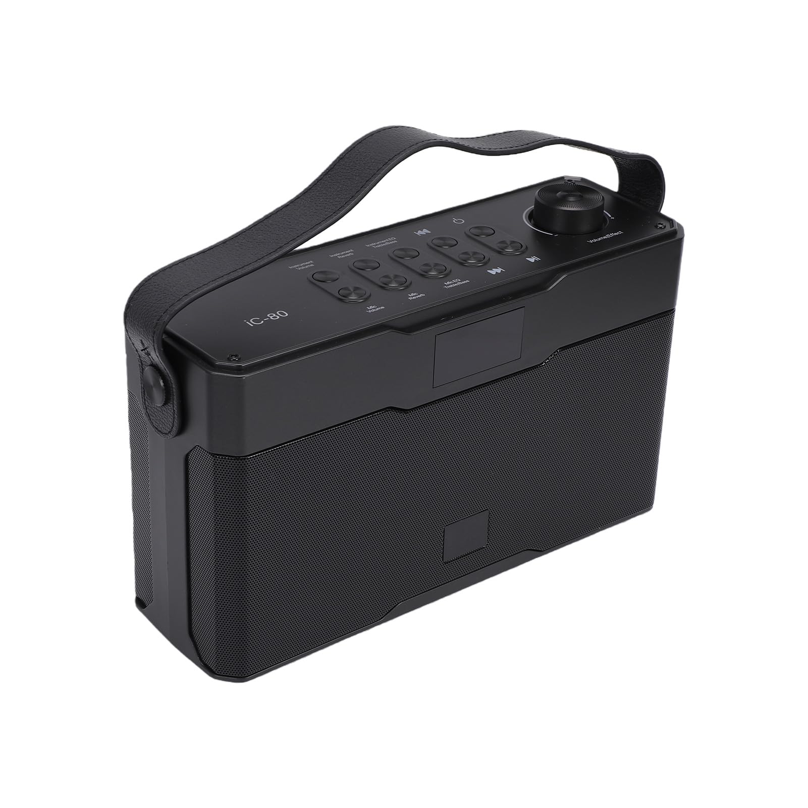 lyrlody Amplificatore per Chitarra Bluetooth Portatile, Amplificatore per Chitarra in Plastica da 60 W con BT 5.3, Doppi Woofer, Radiatori Passivi, Ricaricabile 5000 MAh per Canto, Spettacoli di