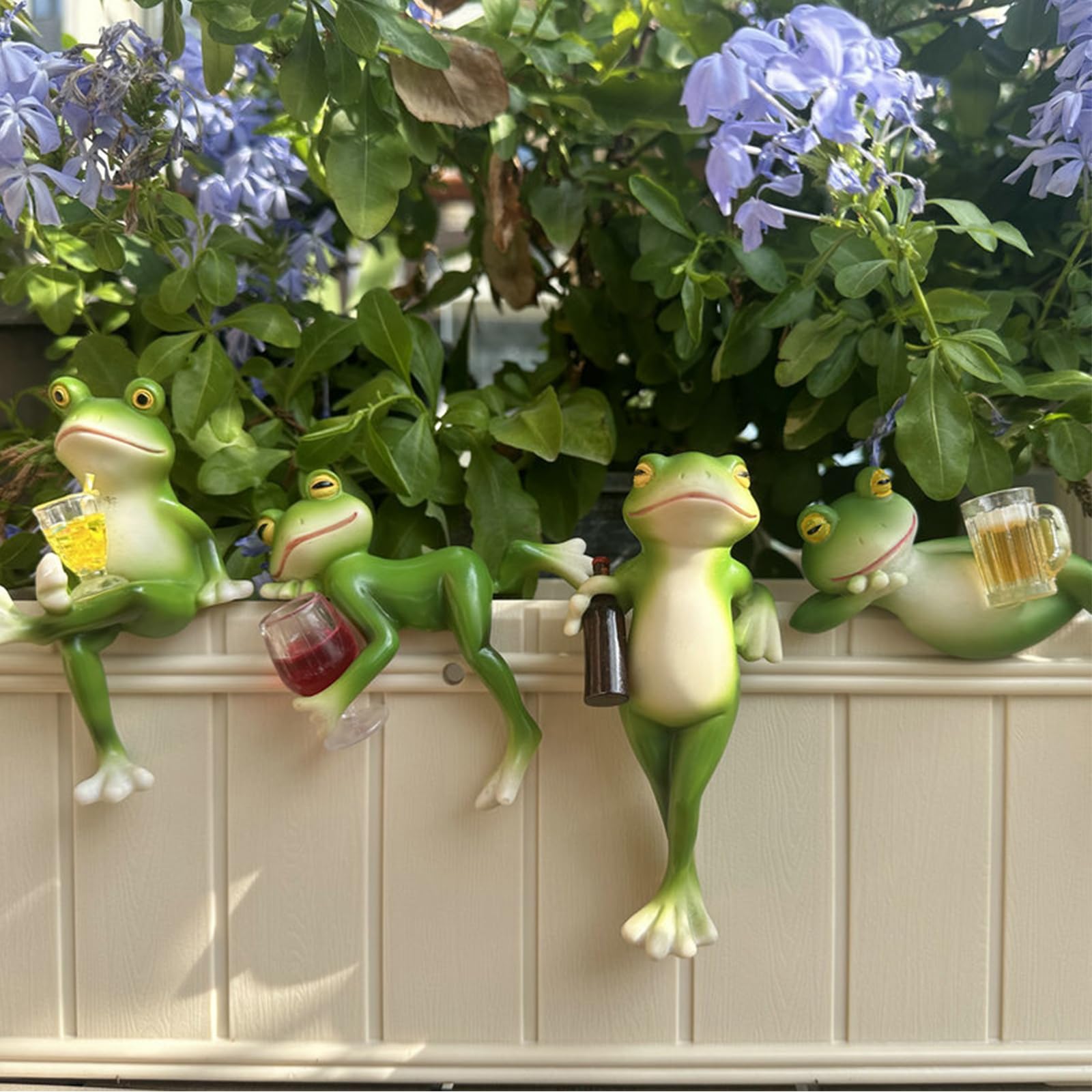Figurines de grenouille durables pour combler le vide de vos grands pots