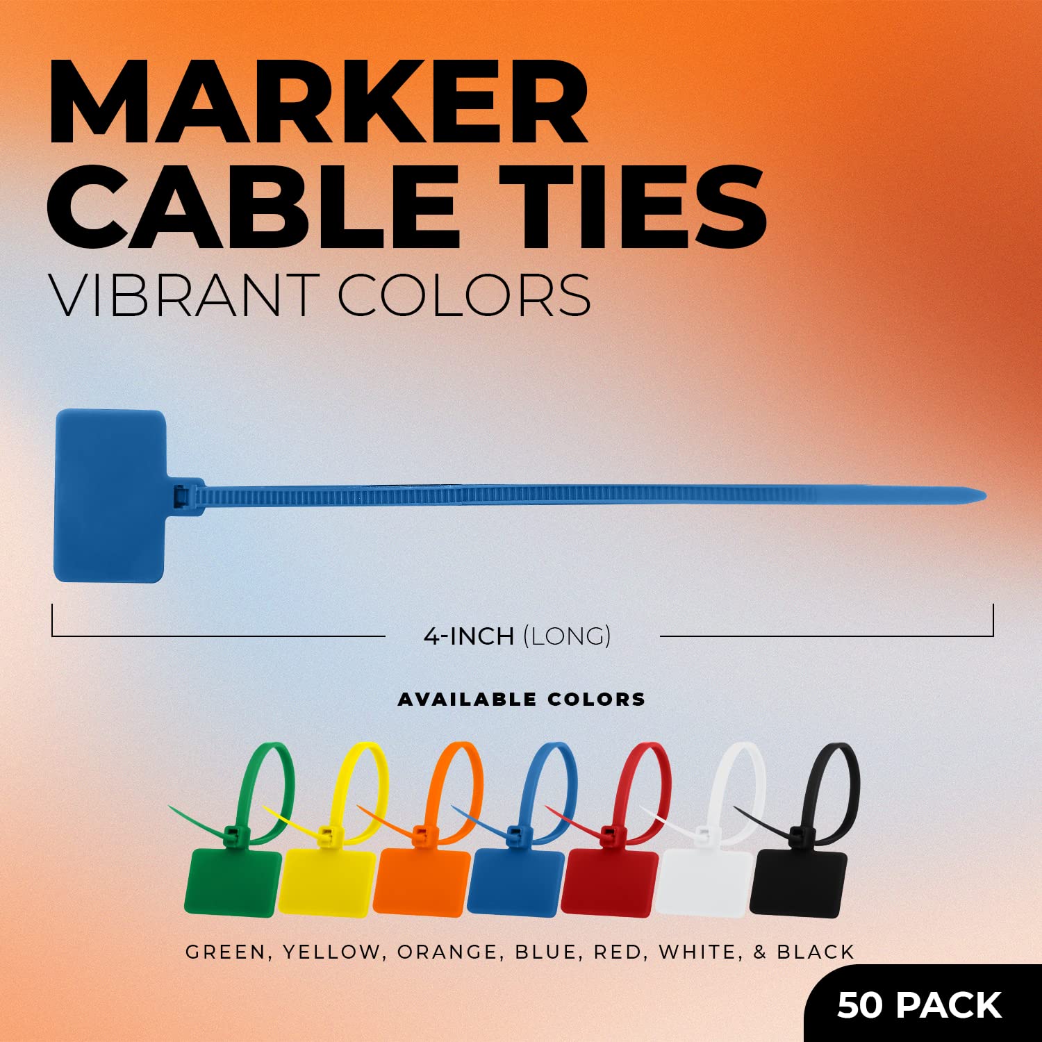 Amazon.com: Wire Label Ties Tag for Packing & Cable Labels – 50