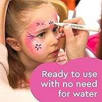 Vista 3 de Snazaroo Juego de 5 pinceles de pintura facial, monocromáticos