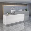Reception Counter Desk, Front Counter Desk with Lockable Drawers, Modern Retail Counter, Wooden Computer Desk Reception Table, for Checkout OfficeBeauty SalonLobby E-Left