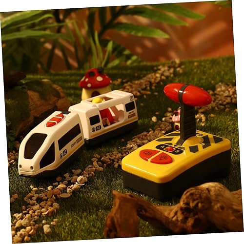 Miniatura 7 de NUOBESTY Tren de control remoto Motor RC Tren Modelo de juguete eléctrico de ferrocarril de juguete para niños (sin batería)