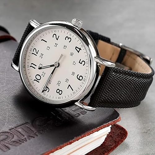 Miniatura 2 de Ritche - Banda de reloj de tela de vela de liberación rápida, compatible con bandas de reloj Timex Seiko Fossil Citizen para hombres y mujeres