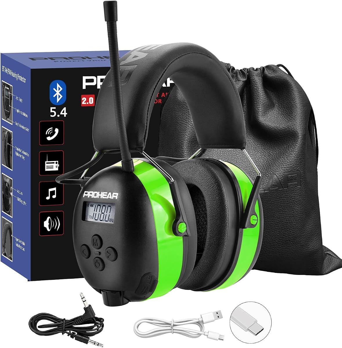 PROHEAR 033 AM FM Bluetooth 5.4 Radio Headphones