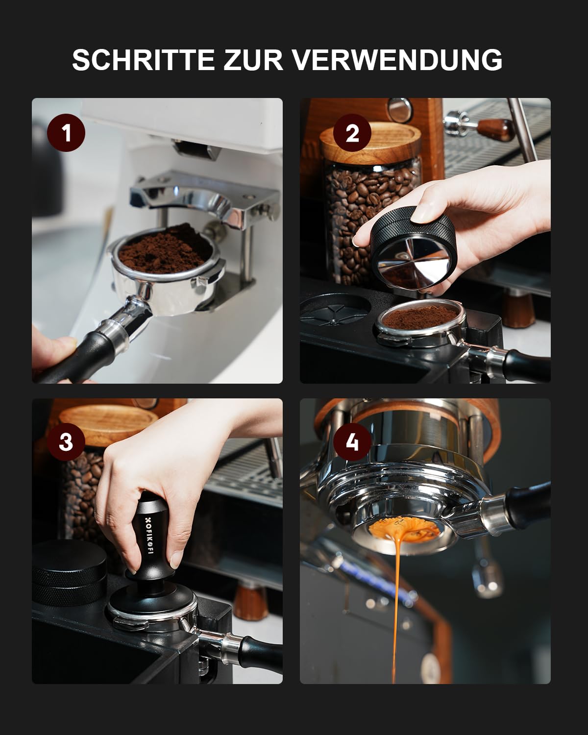 KOFIKOFI Portafiltro sin fondo de 58 mm, 2 orejas, filtro portafiltro sin fondo para cabezal de infusión E61, Flair 58, ECM, Rocket, Sanremo, Synesso, Slayer, cafetera expreso VBM con cesta de filtro