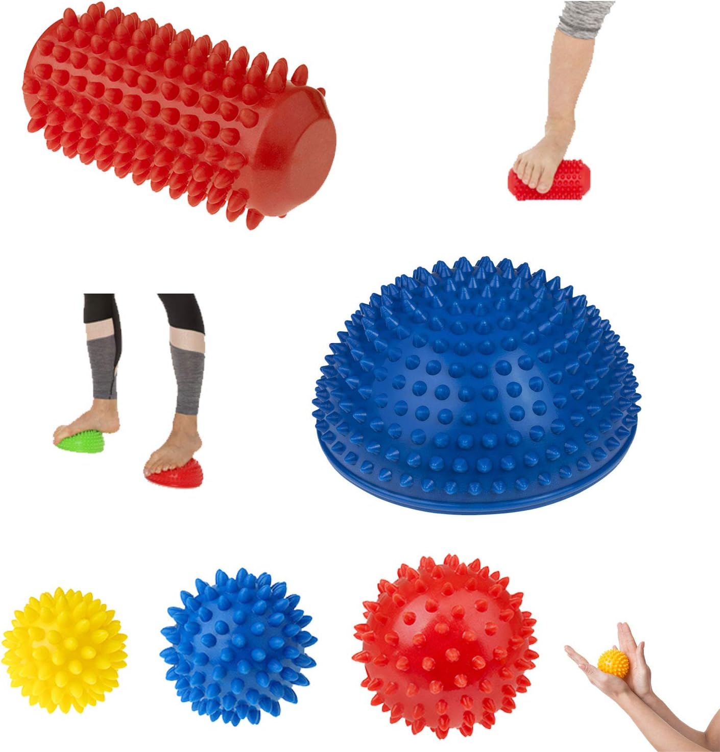 Therapeutic Sensory Massage Rubber Kit for Trigger Point Therapy 5 ...