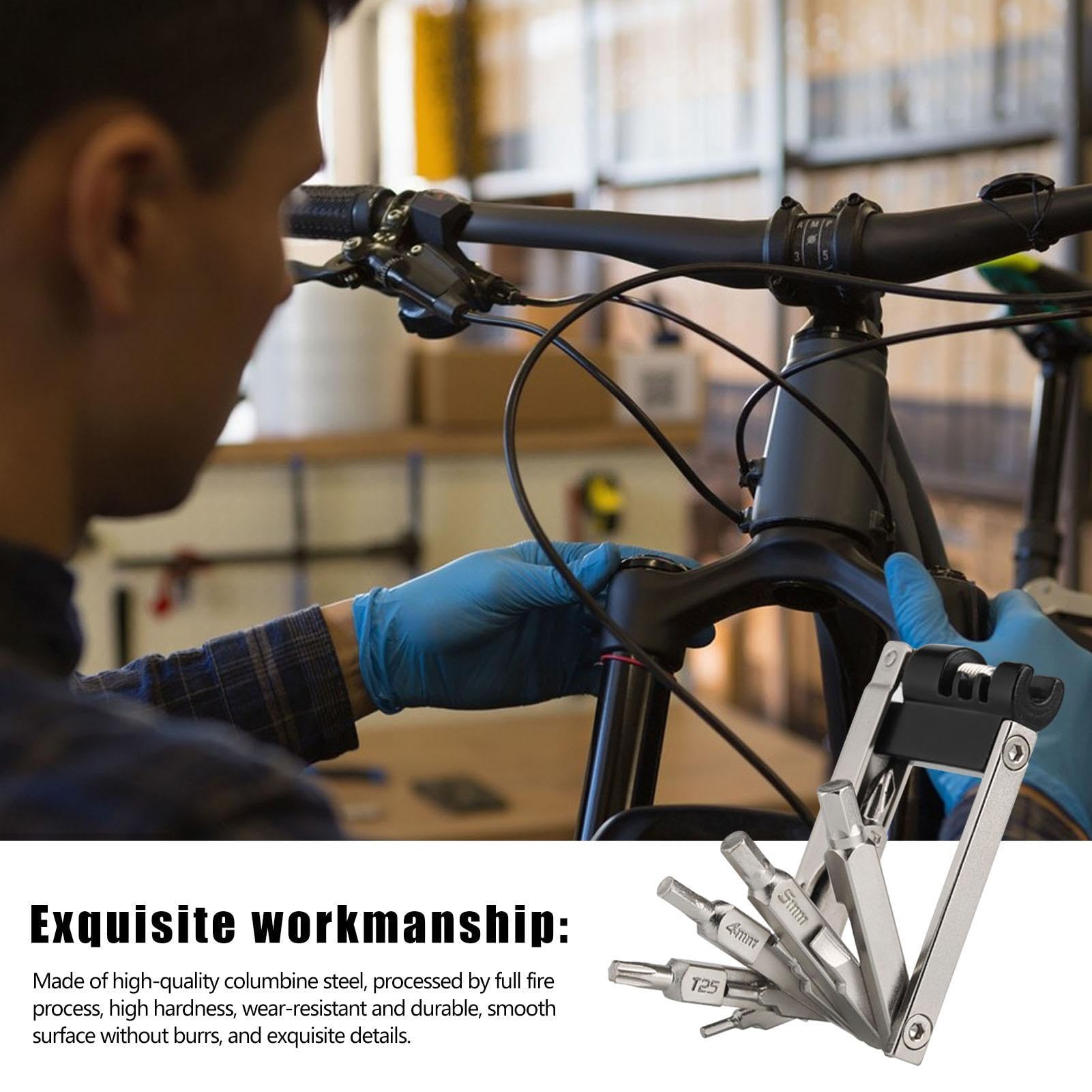 Amazon.co.jp: 自転車多機能ツール,多目的折りたたみ自転車ドライバー 