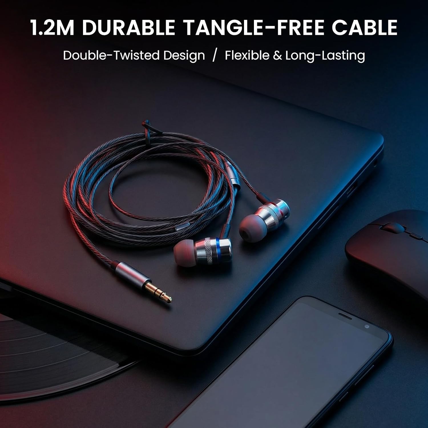 HIFI WALKER H2 MP3 Player Bundle with Hi-Res 3.5mm Wired Earbuds