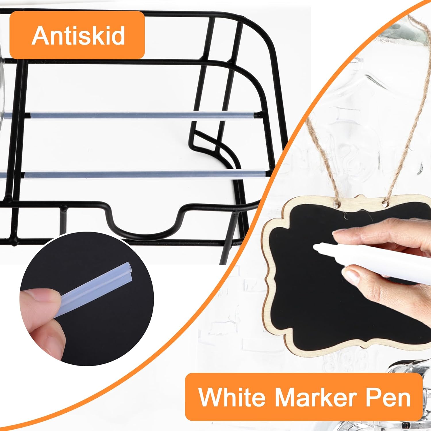 1.5 Gallon Glass Drink Dispensers For Parties-Set of 2,Drink Dispenser with Fruit Infuser & Stand,Juice or Beverage Dispenser for BBQ, Picnic, Party,Water Dispenser Laundry Detergent Dispenser - Image 5