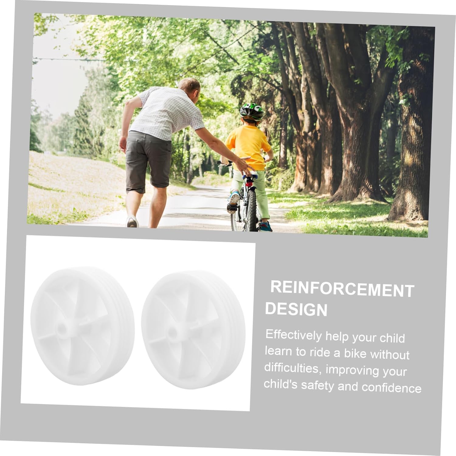 BESPORTBLE Bike Balance Wheels for Thick Slip Training Stabiliser Replacement Auxiliary Wheels Easy to Install Bicycle Support