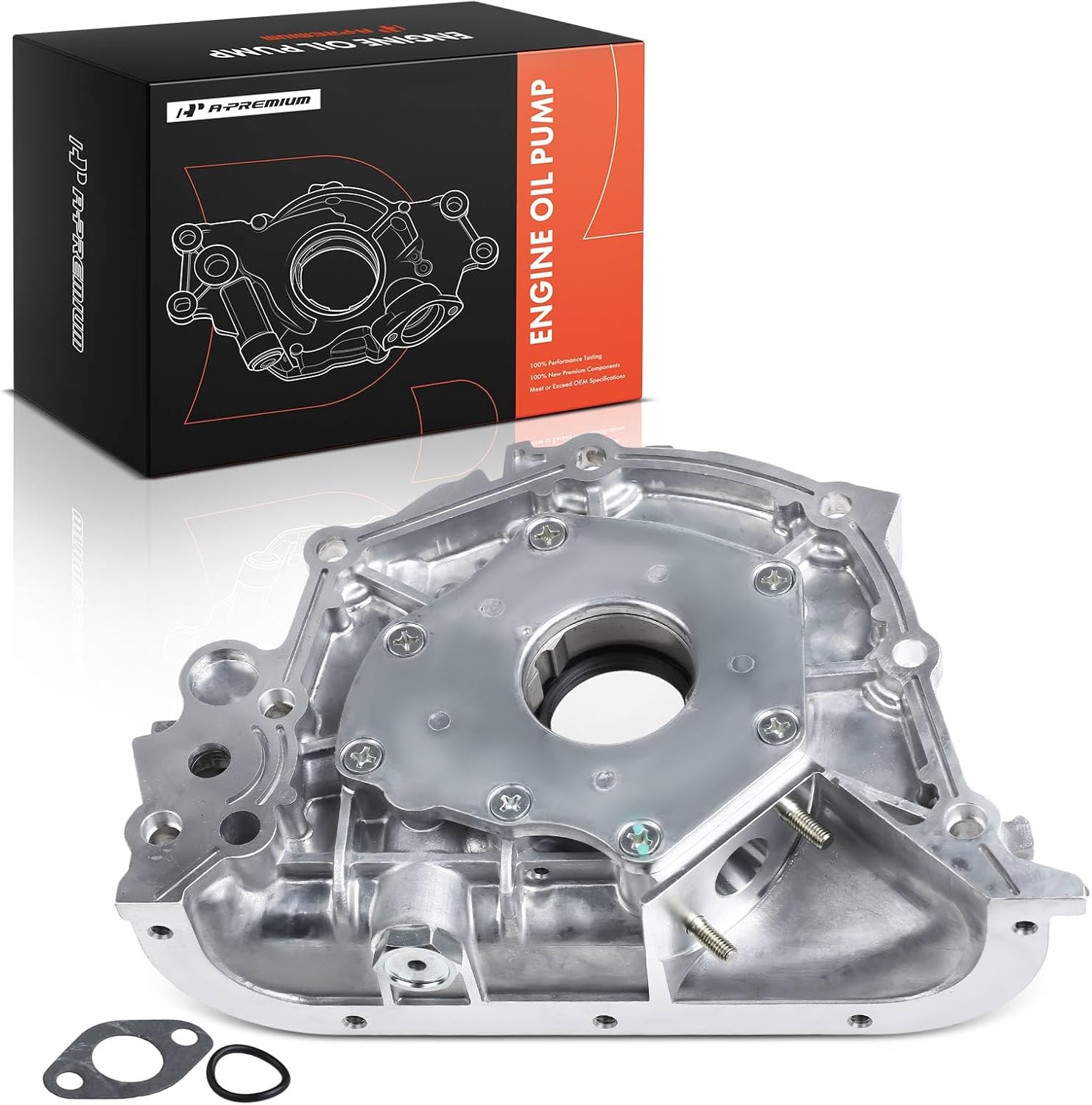 A-Premium Standard Volume Oil Pump with O-Ring & Gasket Compatible with Toyota 4Runner 1988-1995, Pickup 1988-1995, T100 1993-1994, 3.0L