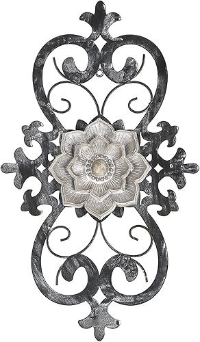 Letrero de bienvenida de metal, decoración de pared, hojas vívidas con pájaros y jaulas, esculturas de pared de metal, decoración de pared de