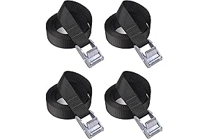 4ft Lashing Straps, Durability Defined with Heavy-Duty Cam Lock Buckle