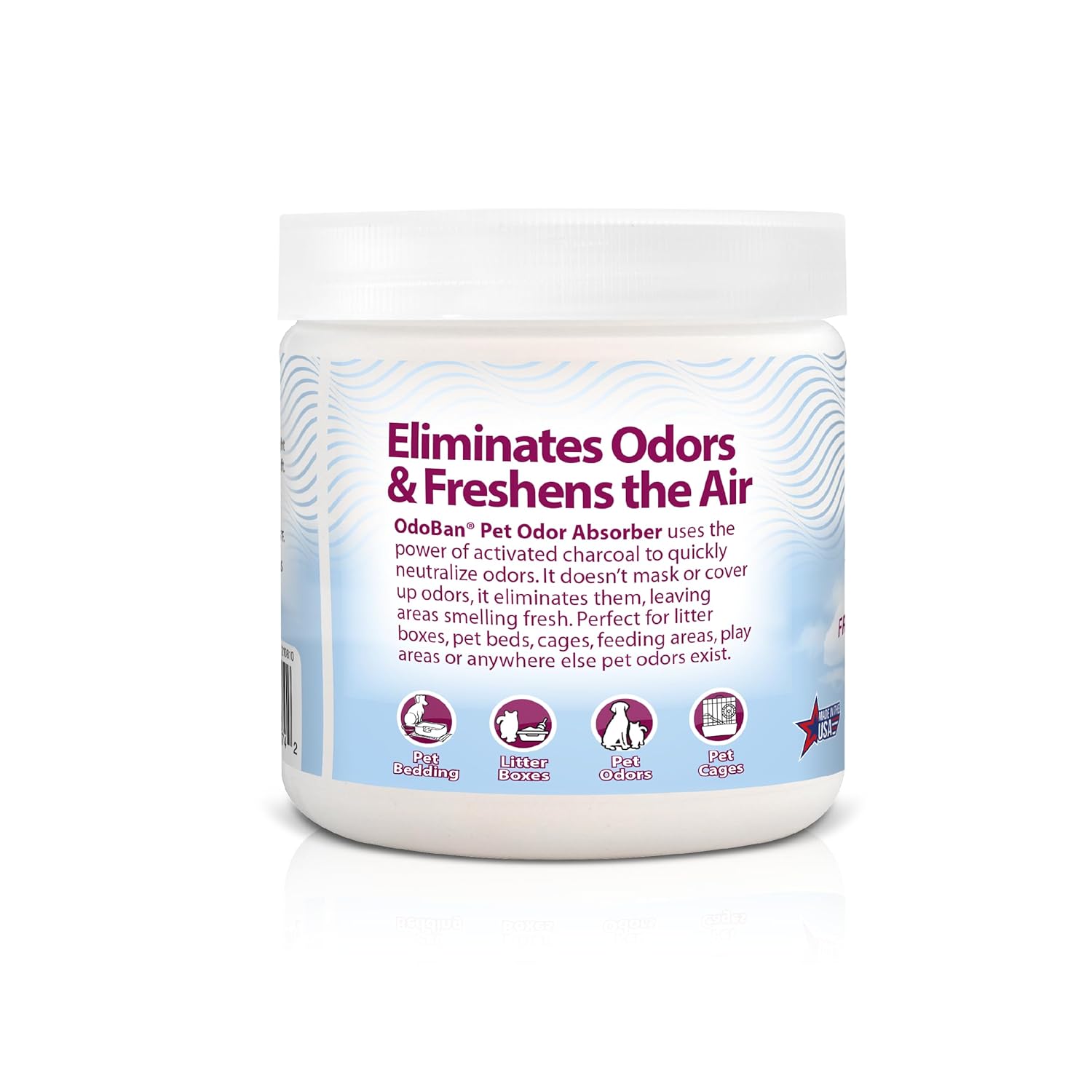 OdoBan OdoMagnet Pet Odor Eliminator with Activated Charcoal, 14 Ounce 6-Pack, Fresh Air Scent