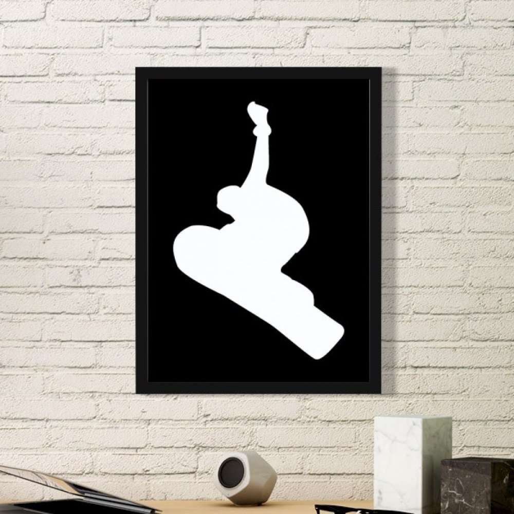 Planche à roulettes tableau noir pour habiller un mur vide sport
