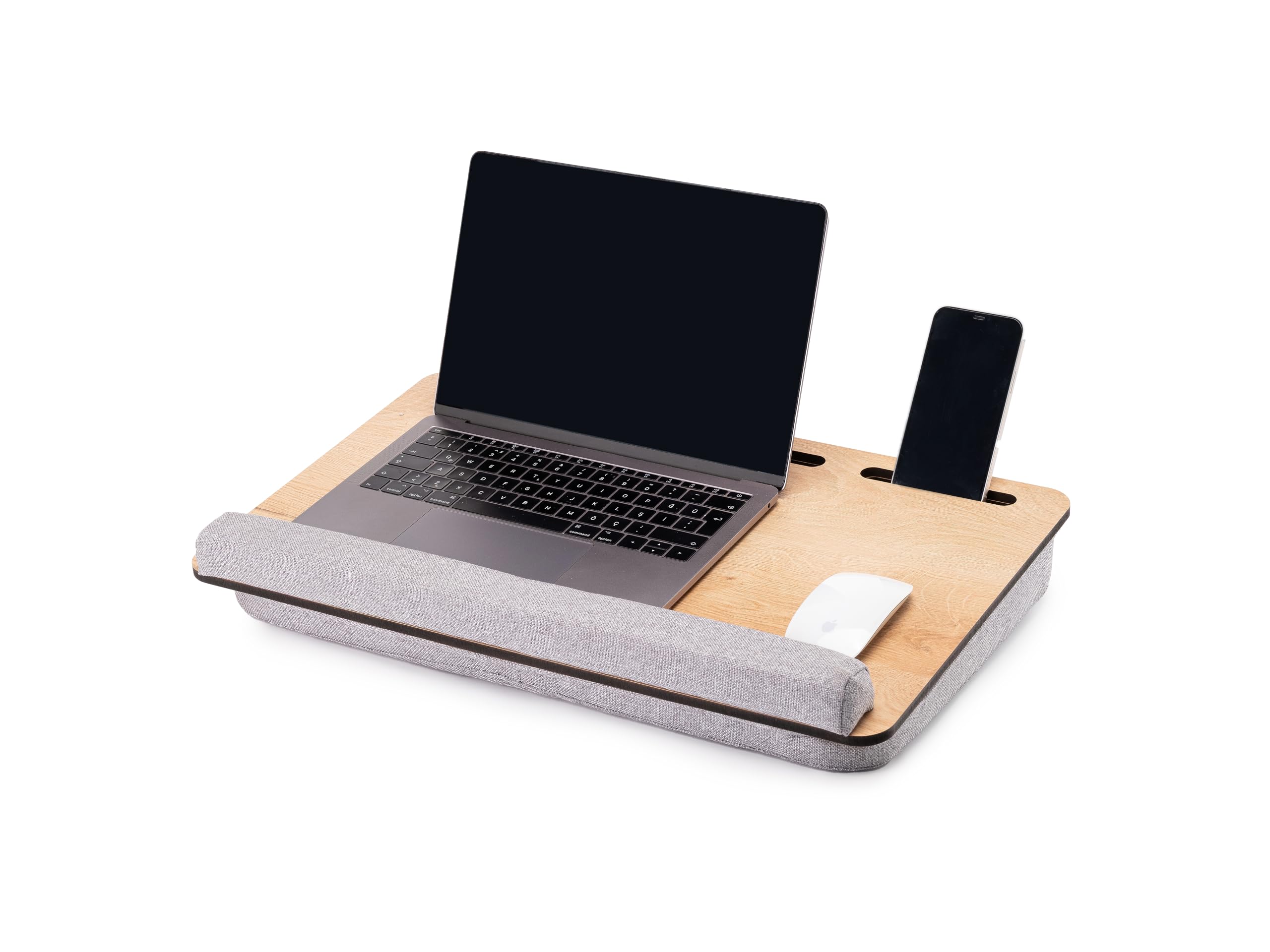Vigo Wood-LS024 Minderli Laptop Sehpası (Meşe)