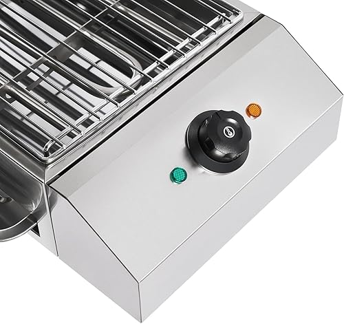 Miniatura 9 de Parrilla eléctrica de 110 V, 1800 W, parrilla eléctrica de acero inoxidable para interiores, parrilla de fiesta, parrilla eléctrica de barbacoa