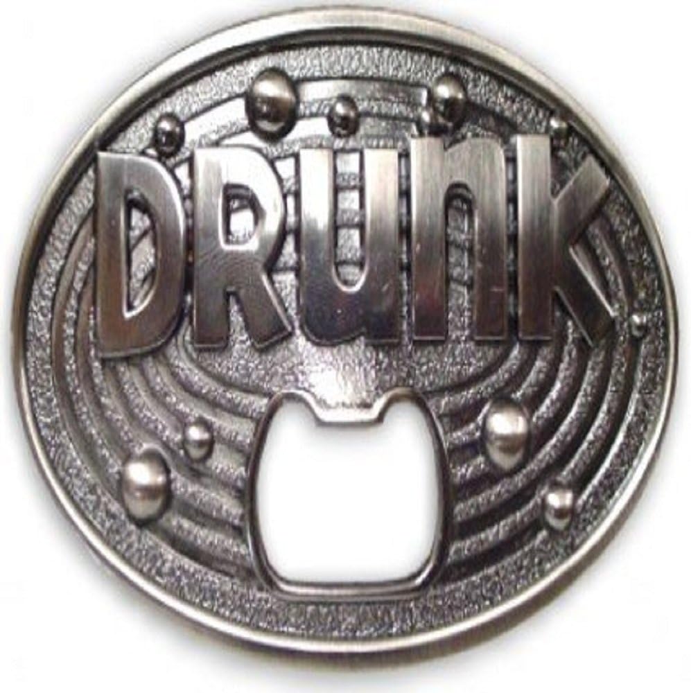 grantodo Drunk Bottle Opener Belt Buckle