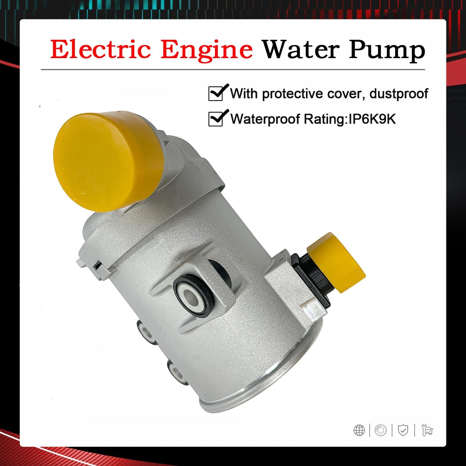 11518635089 Electric Engine Water Pump Compatible with 2012-2018 BMW X1 X3 X4 X5 Z4 228i 320i 328i 428i 528i L4 2.0L, Replaces 11517604027