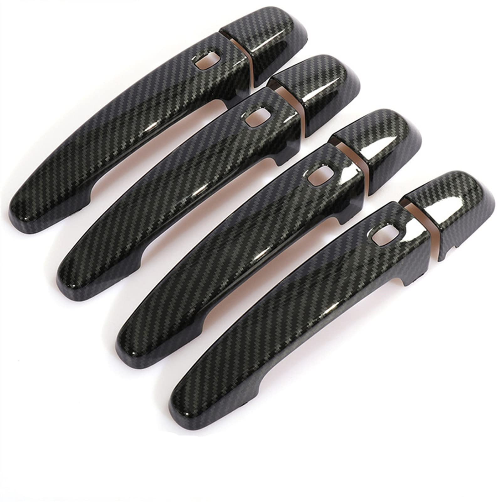 Rinkteea One Color Exterior Car Door Handle For Malibu Xl 2016-2018 Black Carbon Fiber Car Door Handle Cover Trim Fits
