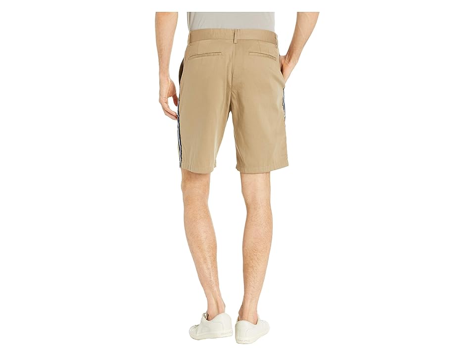 

Calvin Klein Contrast Stripe Cotton Twill Shorts (Cantucci) Men's Shorts, Khaki