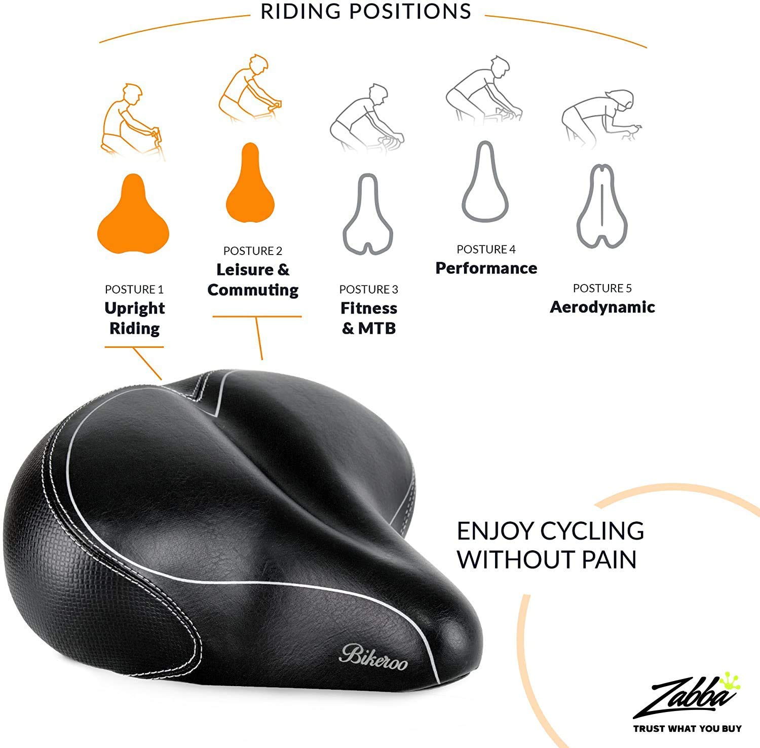 big comfortable bike seats