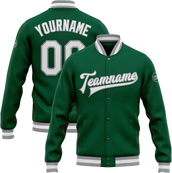 Custom Varsity Jackets, Personalized Team Jackets, Baseball Varsity Letterman Jackets, Stitched Name and Number S-5XL