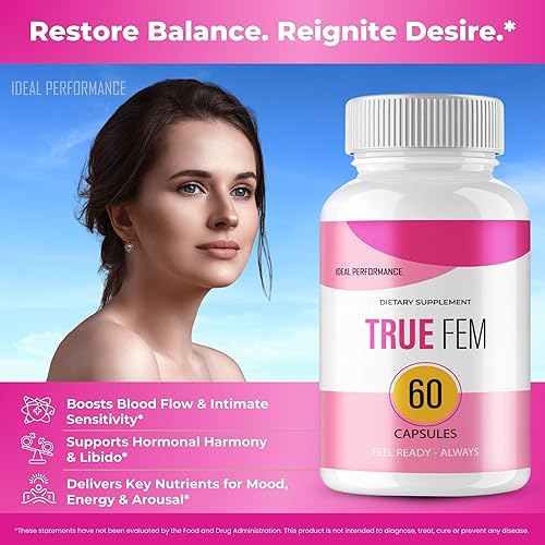 Miniatura 5 de True Fem Cápsulas para mujeres, píldoras de suplemento TrueFem oficiales, fórmula avanzada para el equilibrio de las mujeres para la salud y el