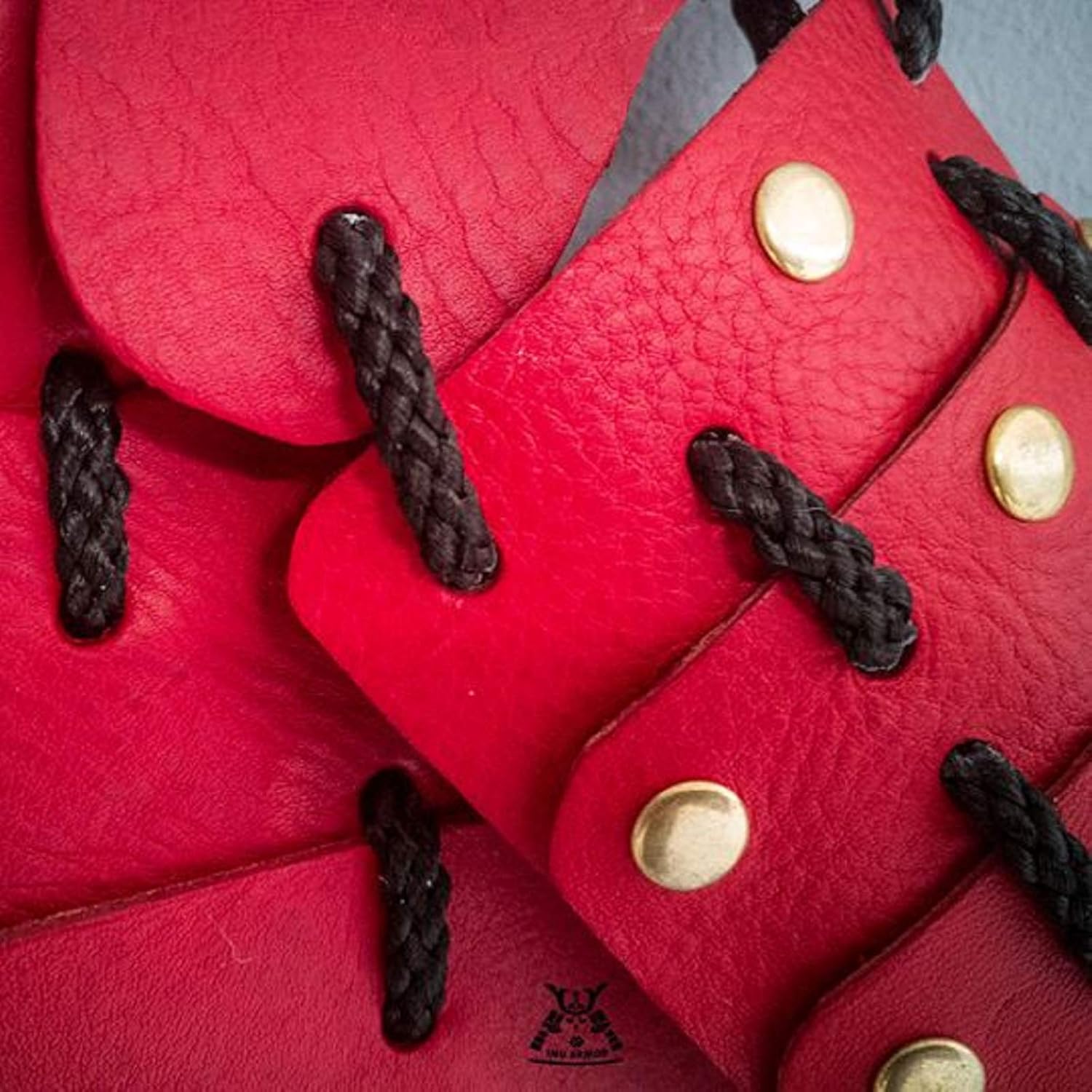 HOT! Made-to-Order Japanese Style Handmade Dog Costumes Samurai Armor for Dog Fashion Cosplay for Medium Dog Made from Genuine Leather (M, Red)