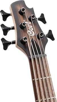Cort C5PLUSOVMHABB Artisan Series C5 Plus OVMH 5 String Bass Guitar, Antique Brown Burst
