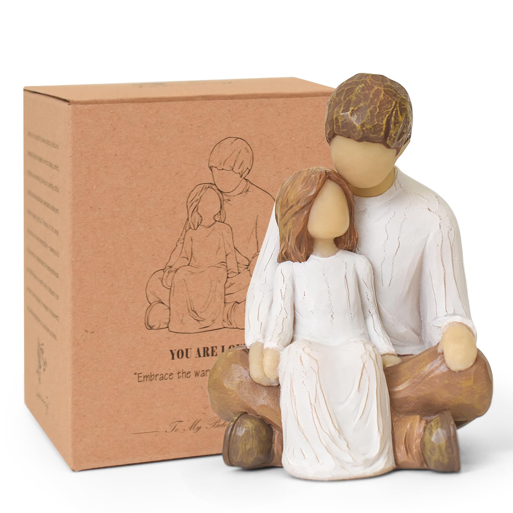 Faumsut Dad Gifts from Daughter, Father and Daughter Figurines Decoration