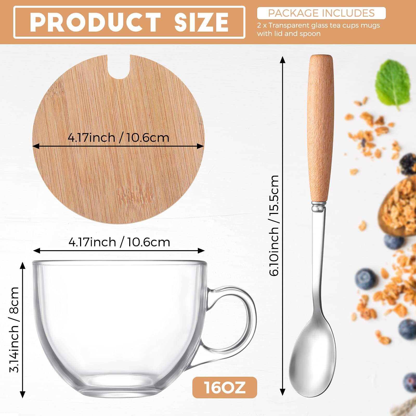 Verre Cappuccino Lot De 2 Tasses à Expresso De Noël En Verre Transparent Avec Soucoupes Tasse A Cappuccino