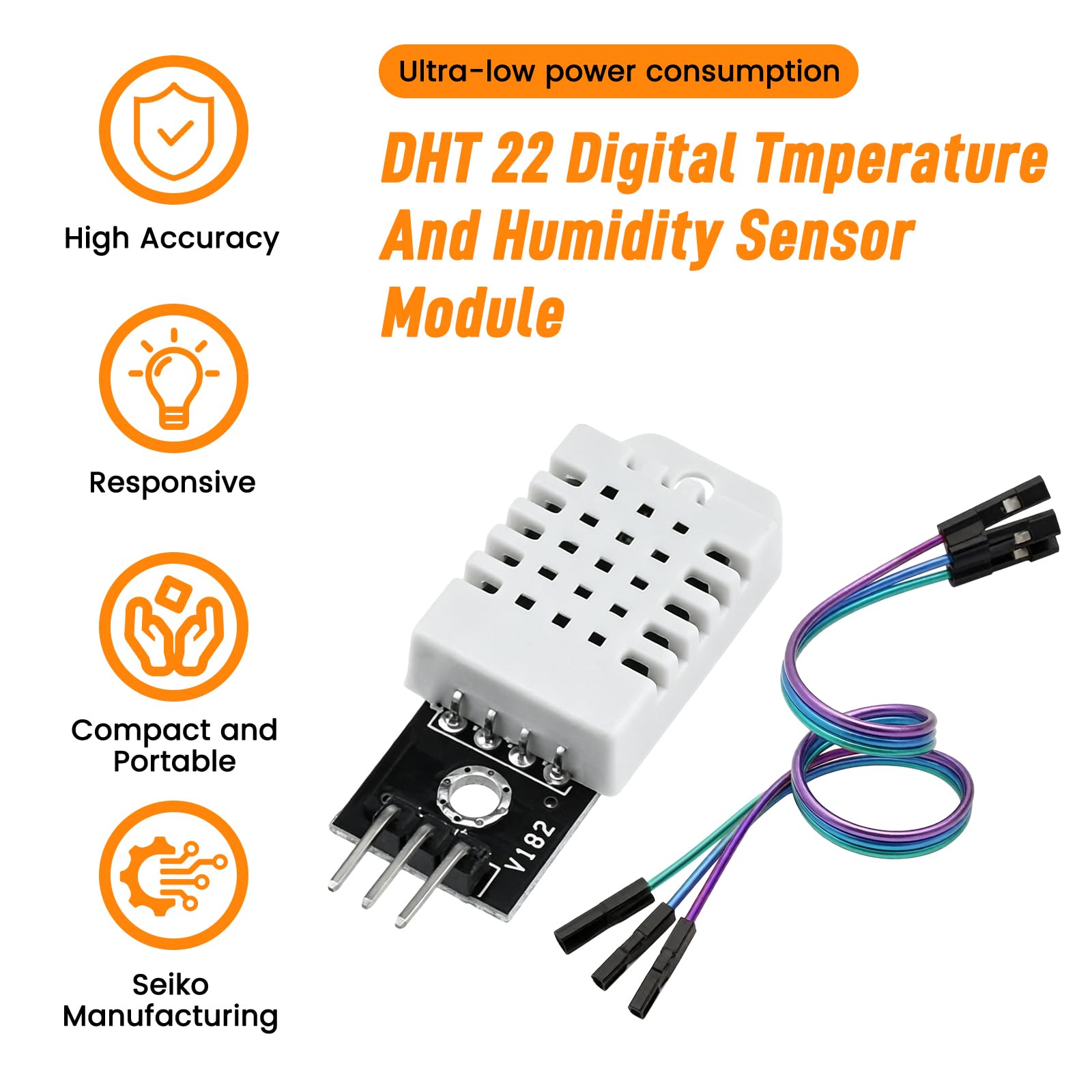 DHT22 Temperature & Humidity Sensor Module -5 DHT22 Temperature & Humidity Sensor Module -5