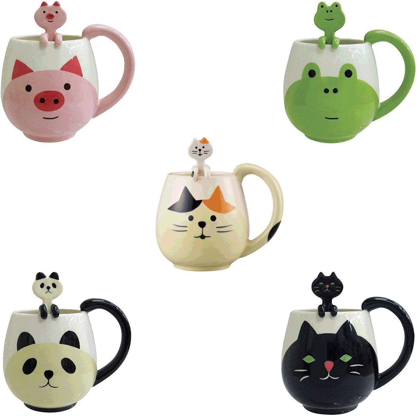 Decole Pig Manmaru Mug + Spoon