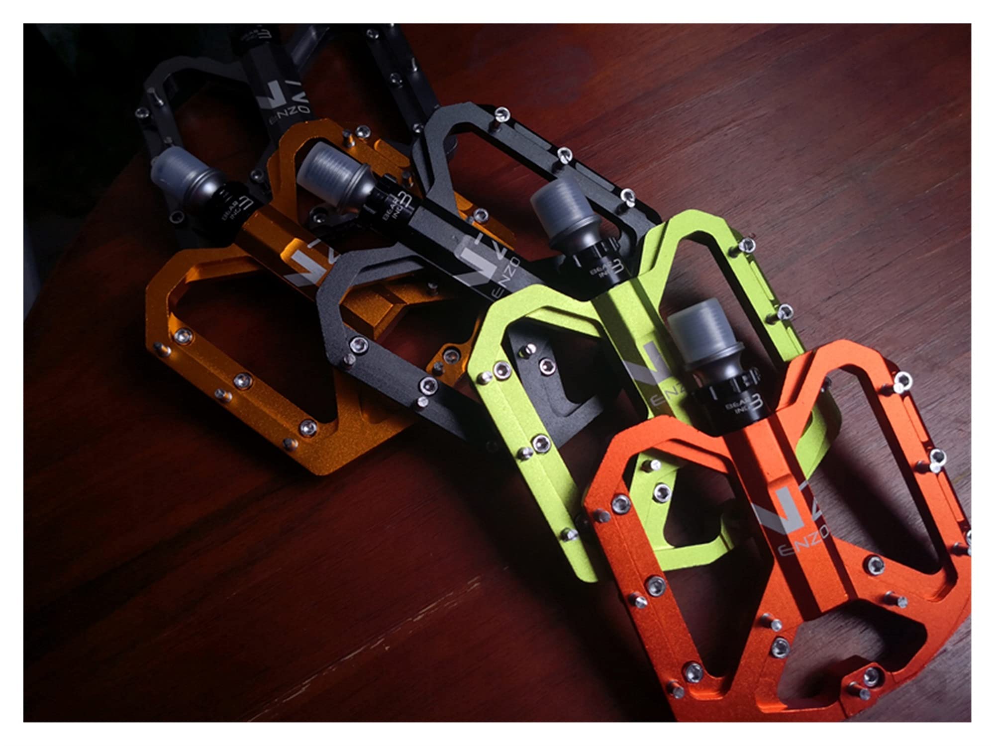 MAYANGYANG Pedali MTB Pedali for Bici MTB Strada 3 Cuscinetti sigillati Pedali for Bici Pedali for Mountain Bike Piattaforma Larga Accessori Parte Pedali Flat MTB(Red