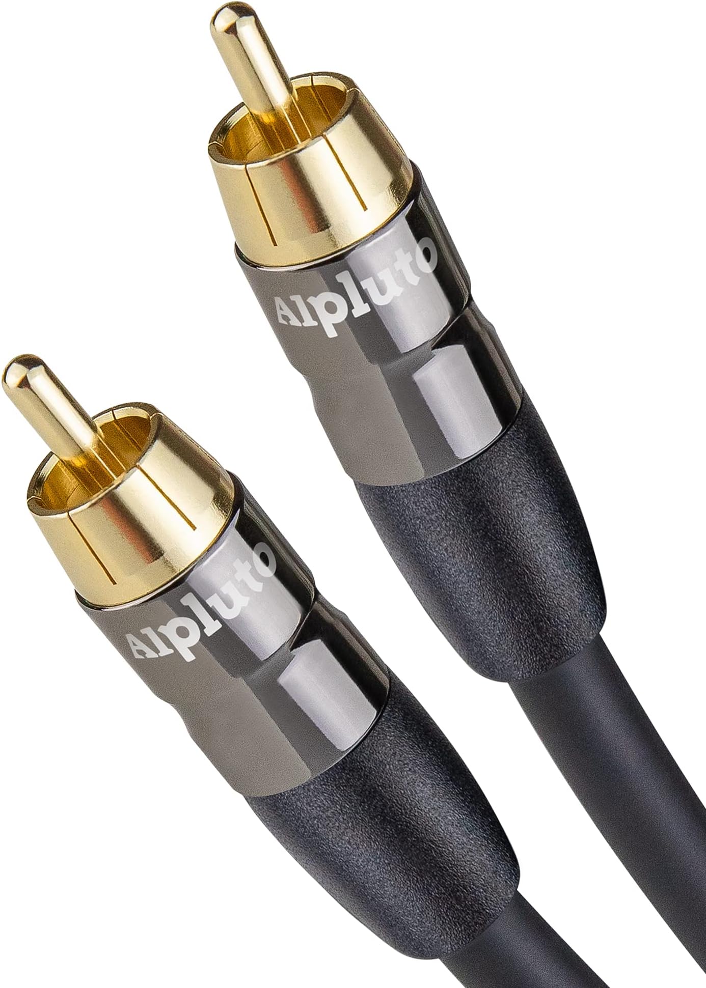 Alpl Subwoofer Cable, RCA to RCA Audio Cable,Subwoofer Cable Dual Shielded with Gold Plated RCA to RCA Connectors-Black (20FT)