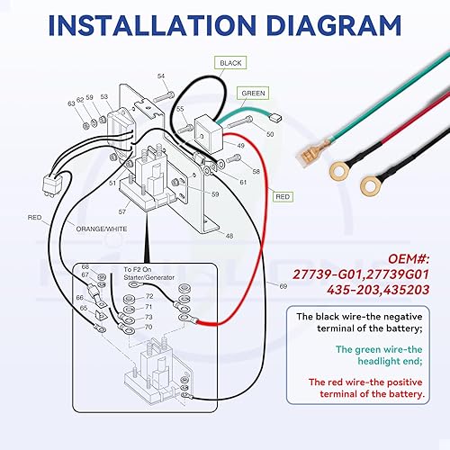 Miniatura 5 de Panglong EZGO 27739-G01 Regulador de voltaje, reemplazo del regulador de voltaje EZ GO TXT, adecuado para carrito de golf de gas EZGO TXT 1994-UP,