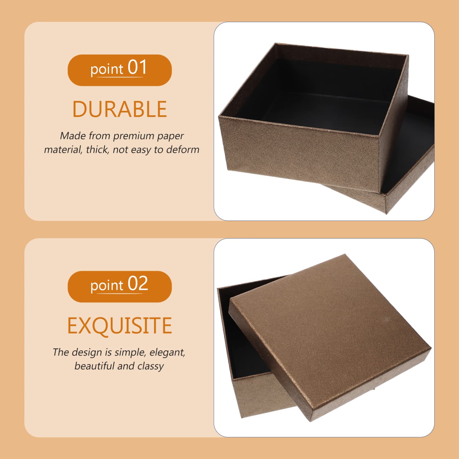 Zerodeko 10stücke Quadratische Leere Geschenkboxen Geschenkkartons Verpackungskartons Partygeschenkkörbe Geschenkschachteln für Geburtstage Hochzeiten Süßigkeiten Schmuck Kleine